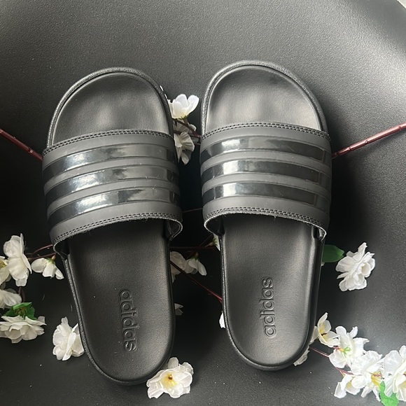 adidas Shoes - Adidas Platform Black Slide Sandals Modern Minimalist Design, So comfy